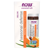NOW Essential Oils Seasonal Defense Essential Oil Blend Roll-On - 10 ml